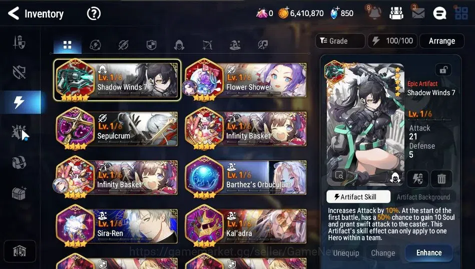 Epic Seven Accounts GLOBAL|UnVerif|3 ML|(Salome,US Choux,PC Flan)+Celi image 18