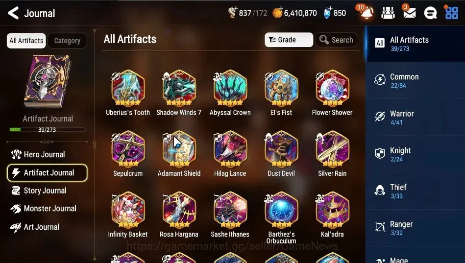 Epic Seven Accounts GLOBAL|UnVerif|3 ML|(Salome,US Choux,PC Flan)+Celi image 7