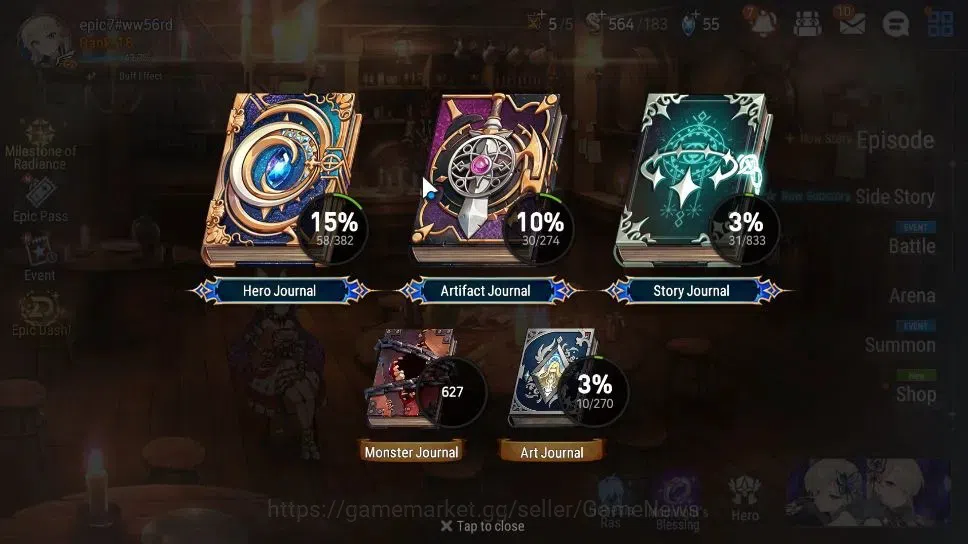Epic Seven Accounts GLOBAL|UnVerif|2 ML (Rhianna&Luciel,LAST Rider Kra image 3
