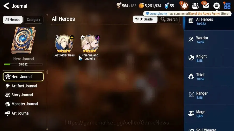 Epic Seven Accounts GLOBAL|UnVerif|2 ML (Rhianna&Luciel,LAST Rider Kra image 4