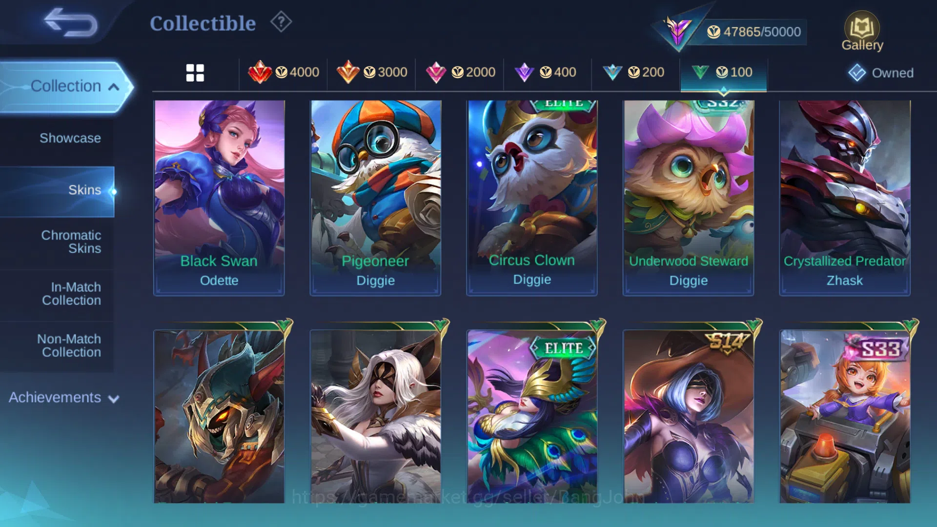 Mobile Legends: Bang Bang Accounts Hero 124 | Skin 200 | Emblem All Max | Prime Grang image 3