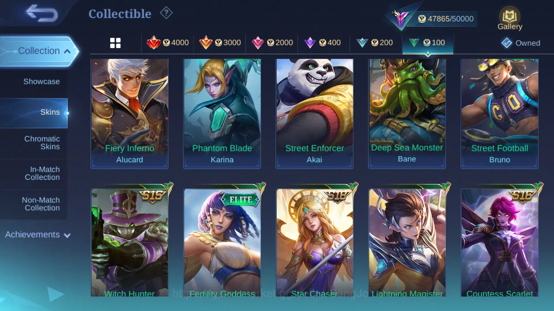 Mobile Legends: Bang Bang Accounts Hero 124 | Skin 200 | Emblem All Max | Prime Grang image 5
