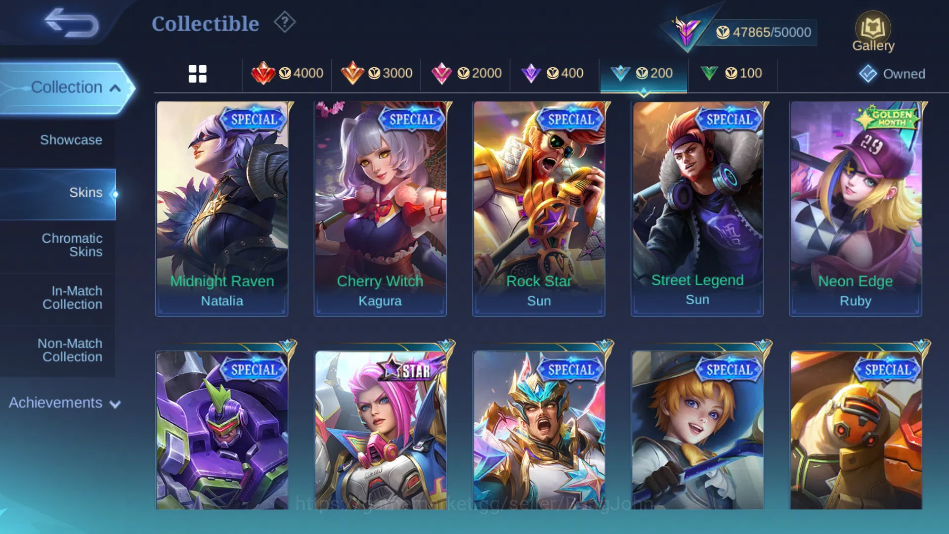 Mobile Legends: Bang Bang Accounts Hero 124 | Skin 200 | Emblem All Max | Prime Grang image 7
