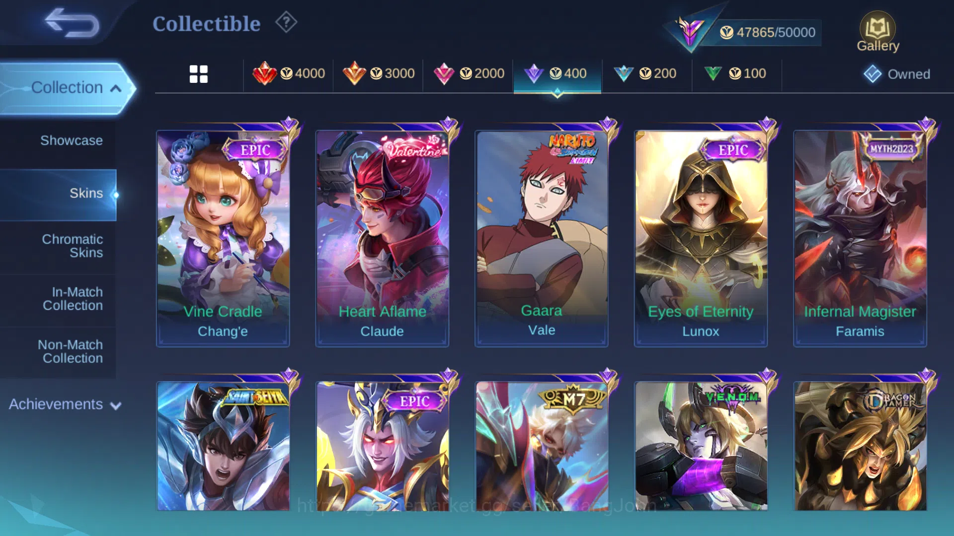Mobile Legends: Bang Bang Accounts Hero 124 | Skin 200 | Emblem All Max | Prime Grang image 9