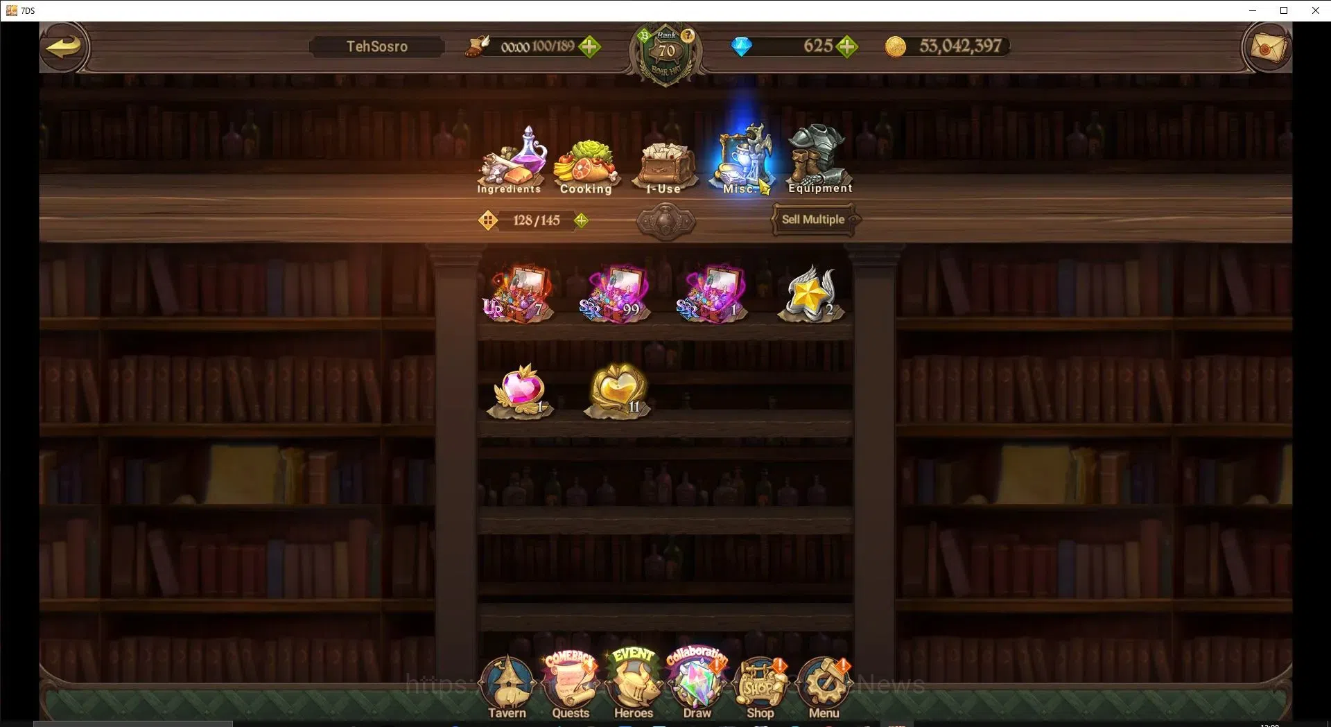 The Seven Deadly Sins: Grand Cross Accounts Endgame Global|4M CC|625 DM|5 LR+7 UR+Collab 18