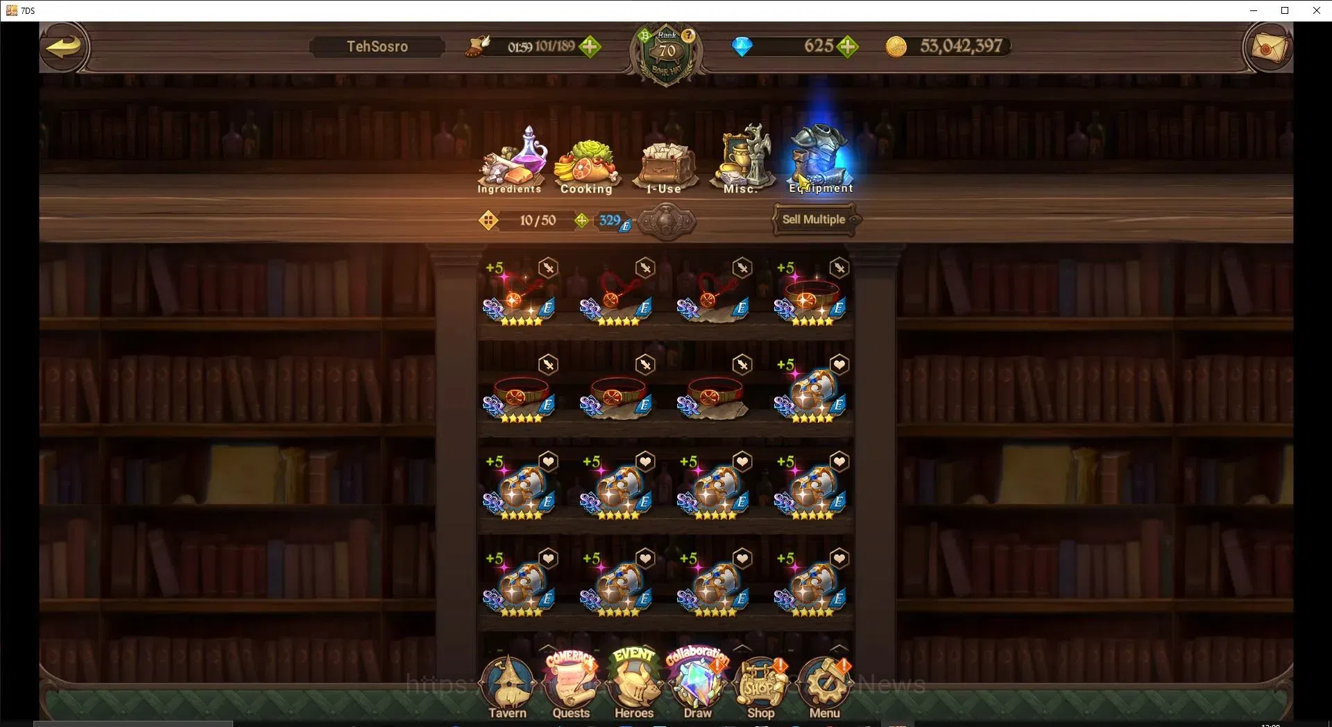 The Seven Deadly Sins: Grand Cross Accounts Endgame Global|4M CC|625 DM|5 LR+7 UR+Collab 19