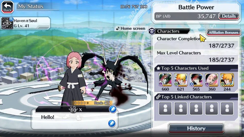 Bleach: Brave Souls Accounts [GLOBAL]6K Orbs+Fresh All Story|Yachiru TYBW25,Ulq image 2