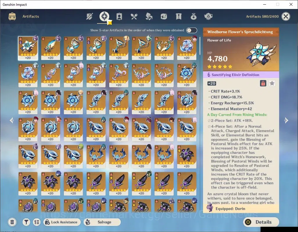 Genshin Impact Accounts ASIA|AR 57|PremTim Flins,Nefer|6 Limited+ 4 (*5Wea image 12