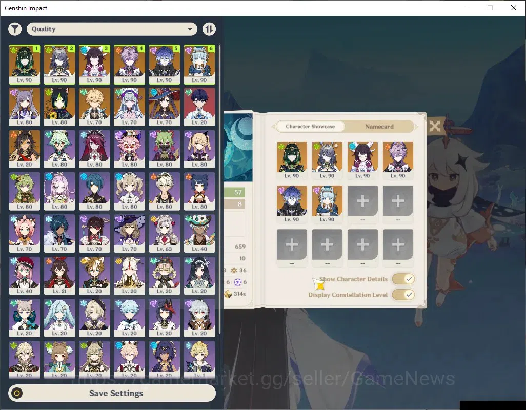 Genshin Impact Accounts ASIA|AR 57|PremTim Flins,Nefer|6 Limited+ 4 (*5Wea image 2