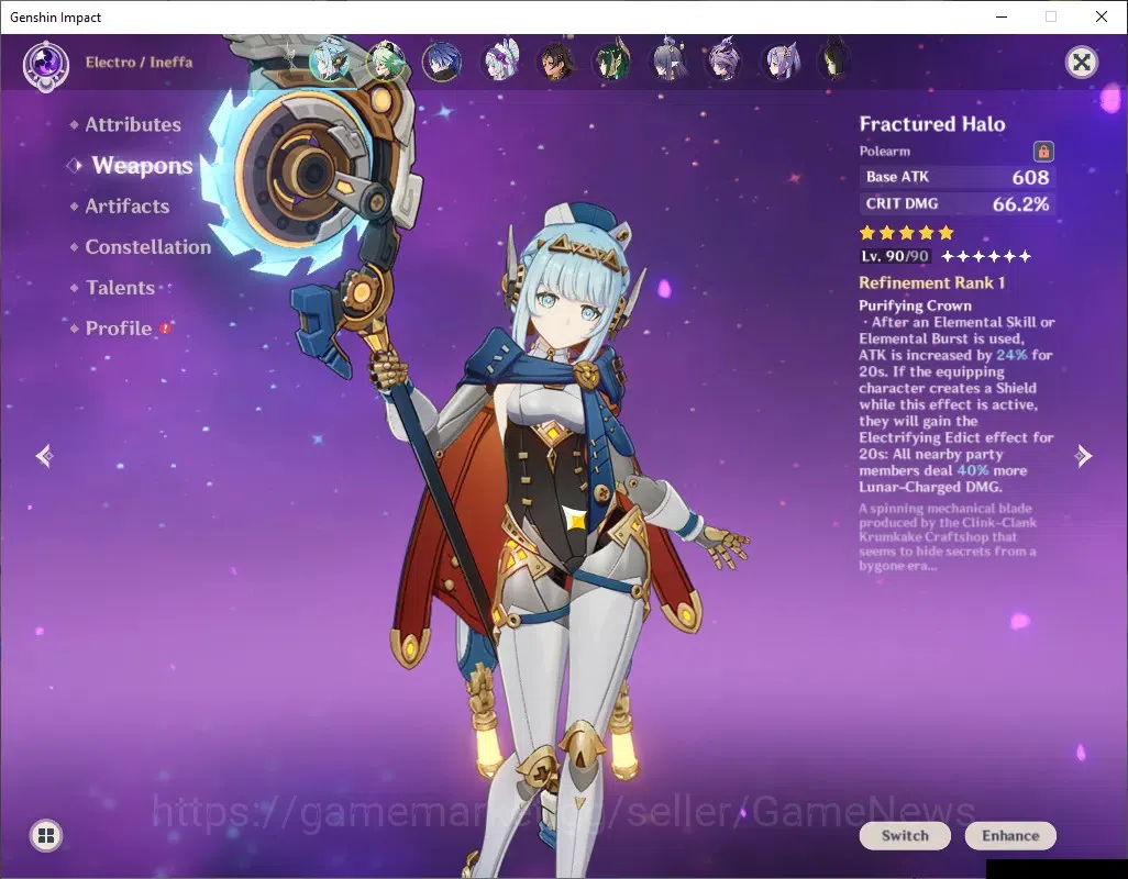 Genshin Impact Accounts ASIA|AR 57|PremTim Flins,Nefer|6 Limited+ 4 (*5Wea image 7