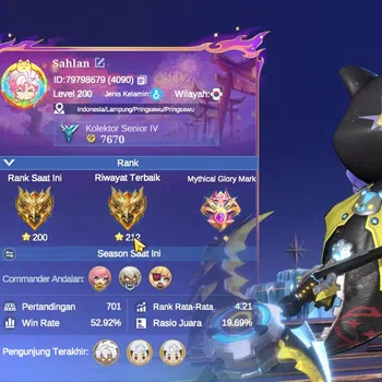 Magic Chess: Go Go Accounts High Glory 212|Free ML|38 Commander 19 Max|43 Skin|1 Epic Lancelot,7 Special,30 Elite,Etc|5