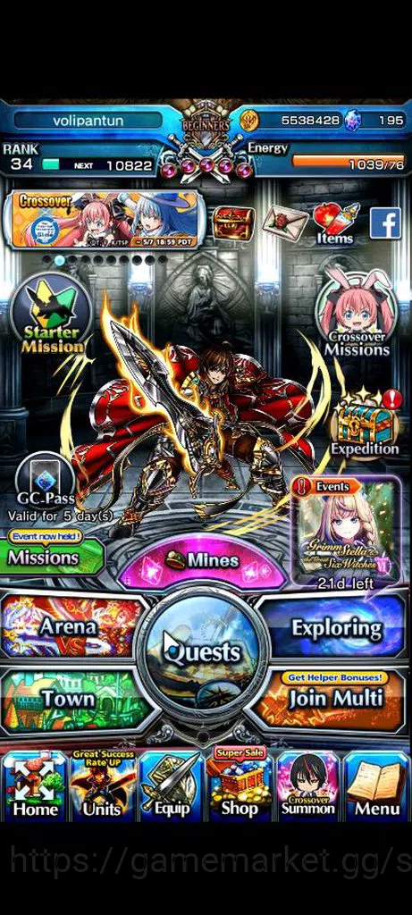 Grand Summoners Accounts Global|Rank 34 | 4 Ascend+1 TW | ShunaTW, Veldora, image 1