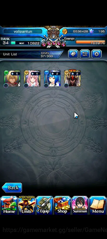 Grand Summoners Accounts Global|Rank 34 | 4 Ascend+1 TW | ShunaTW, Veldora, image 7