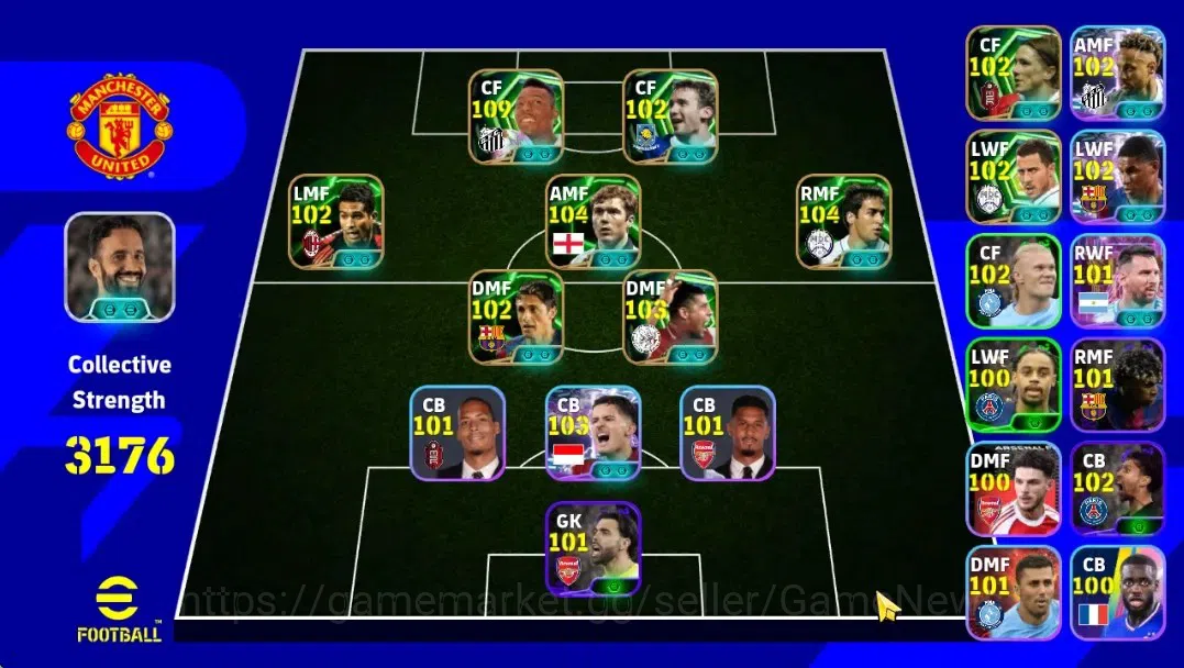 eFootball Accounts Android|Pele(Momentum Dribbling,PhenomFinishing),R image 1