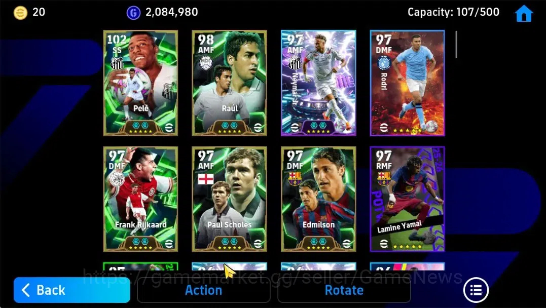 eFootball Accounts Android|Pele(Momentum Dribbling,PhenomFinishing),R image 13