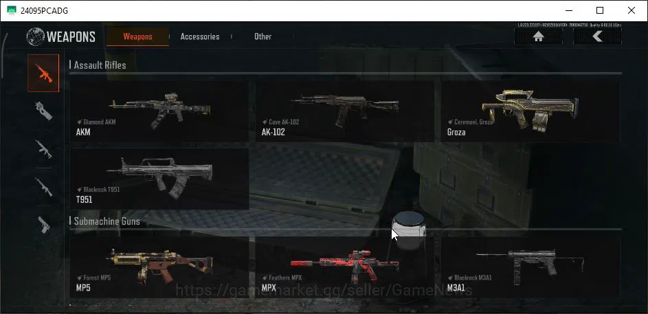 Arena Breakout Accounts Starter [MOBILE] Lv30|SV 10M|CV 8M|Royal Guard|Diamond AKM,Feathers MPX,Secret RPK,Ceremonial 7