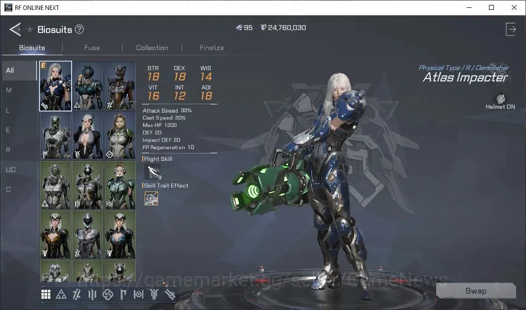 RF Online Next Accounts Starter Sabik 4 | Demolisher Lvl 50 | DM 95 + 30k  image 6
