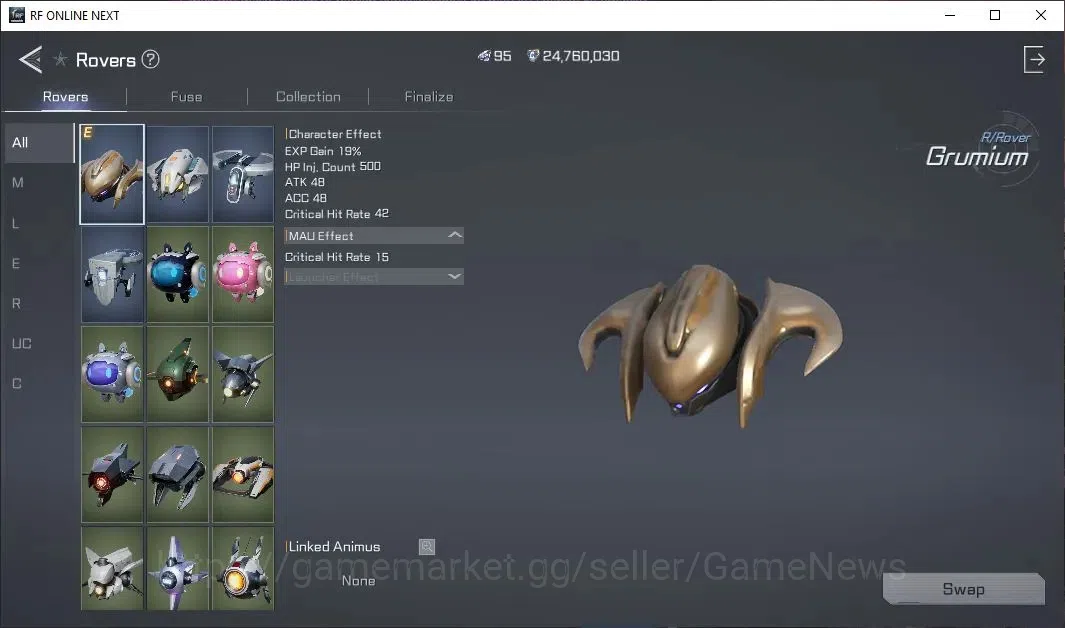 RF Online Next Accounts Starter Sabik 4 | Demolisher Lvl 50 | DM 95 + 30k  image 9