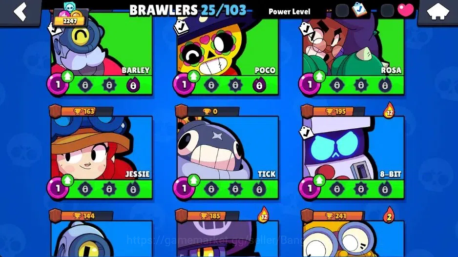 Brawl Stars Accounts Android | Starter 2247 Thropy|25 Brawler|2 Max Hyp image 11