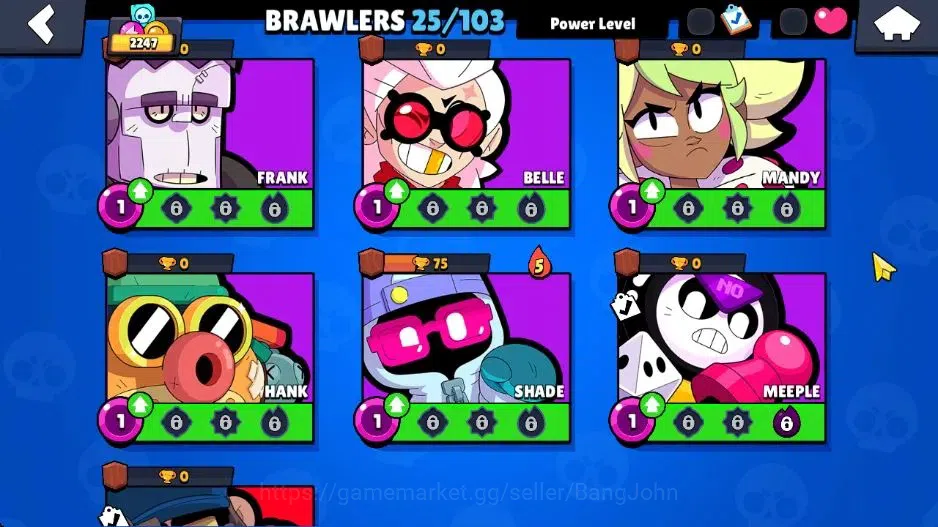 Brawl Stars Accounts Android | Starter 2247 Thropy|25 Brawler|2 Max Hyp image 2