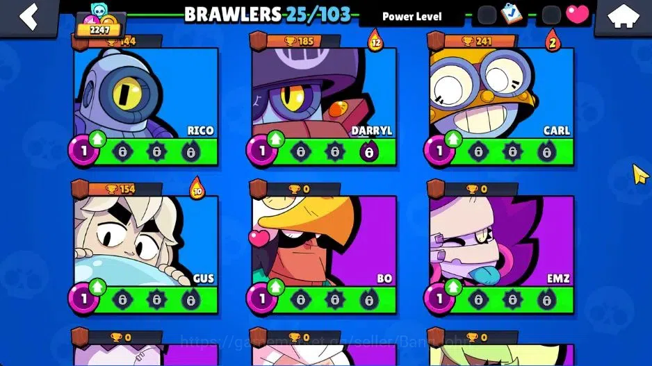 Brawl Stars Accounts Android | Starter 2247 Thropy|25 Brawler|2 Max Hyp image 3