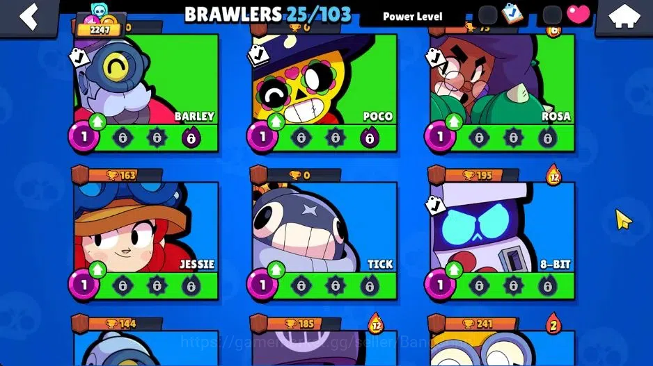 Brawl Stars Accounts Android | Starter 2247 Thropy|25 Brawler|2 Max Hyp image 4