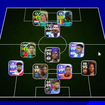 eFootball Accounts Others Android|Power 3053|Epic Johan Cruyff,Rui Costa,Andriy Shevchenko|Show Time Nicolas