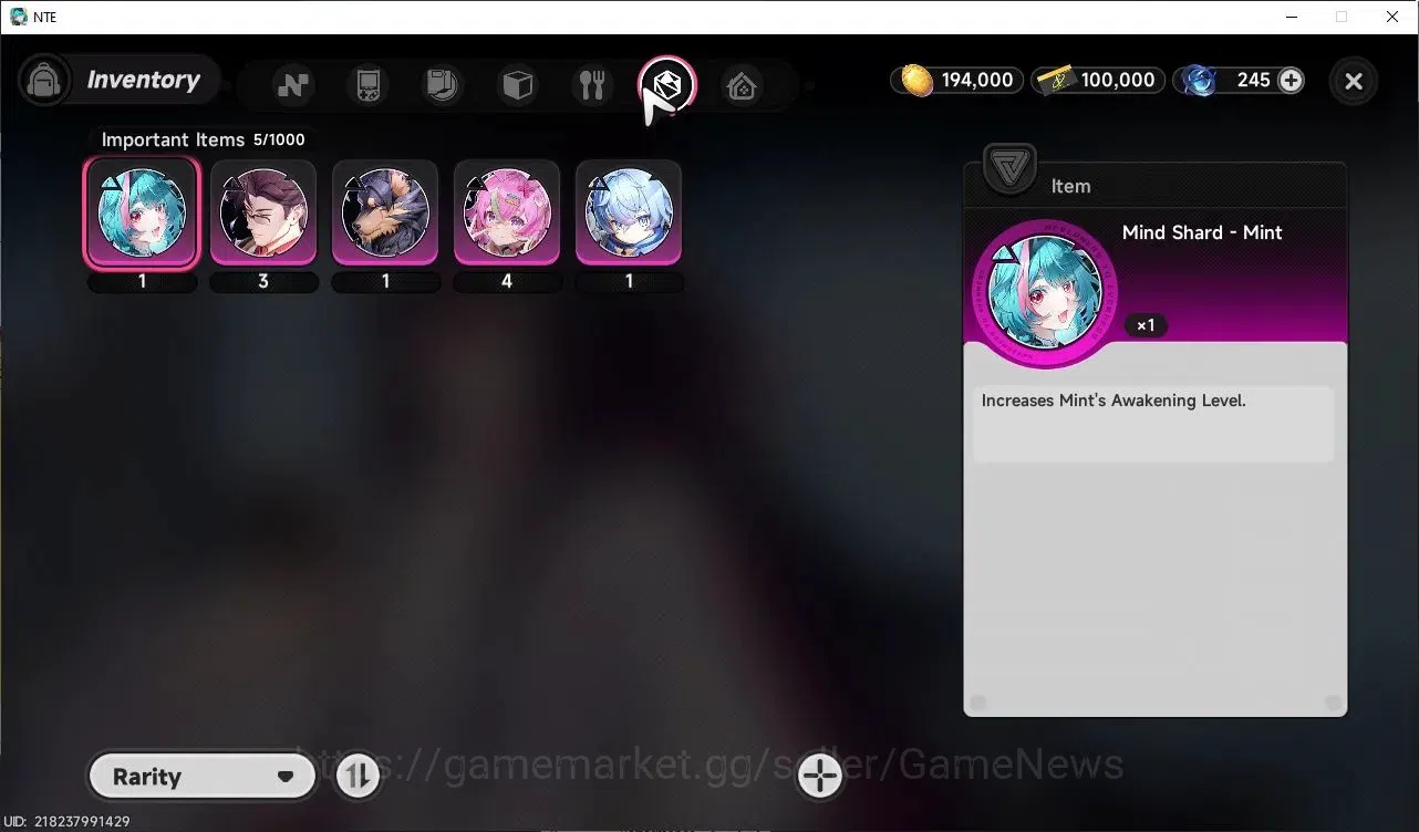 Neverness to Everness Accounts GLOBAL SEA|HL 3|1 Limited S-Class| Shinku |+2 S-Class Selector Box|Selector ON|Underboss 9