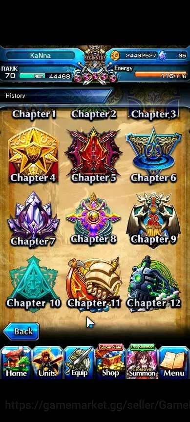 Grand Summoners Accounts Global|Rank 70|1 Sp Art|24 Ascend+8 TW|[Inumuta,DL image 10