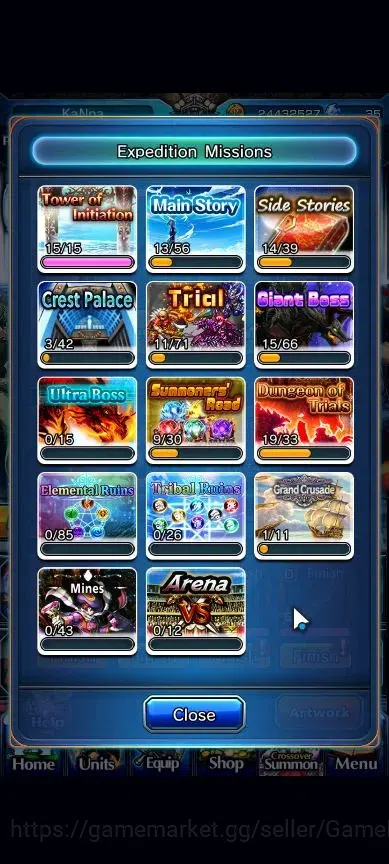 Grand Summoners Accounts Global|Rank 70|1 Sp Art|24 Ascend+8 TW|[Inumuta,DL image 8