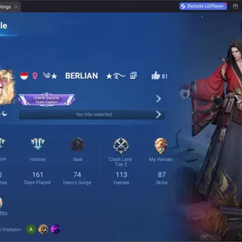 Honor of Kings Accounts Rare Skin Global | 113H 87S |2 Collab Precious:Inuyasha,Ultraman|3 Legend|KIC Luna|11 Epic|1