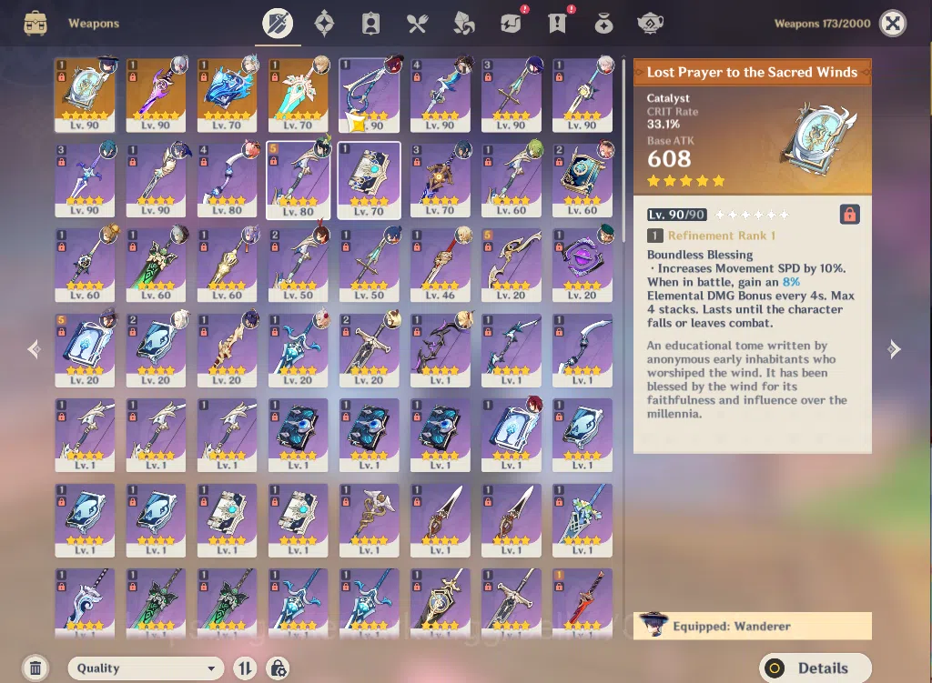 Genshin Impact Accounts ASIA|AR 57|9 Limited+4(*5WEP)|(Neuvillete,Ayaka)+S image 17