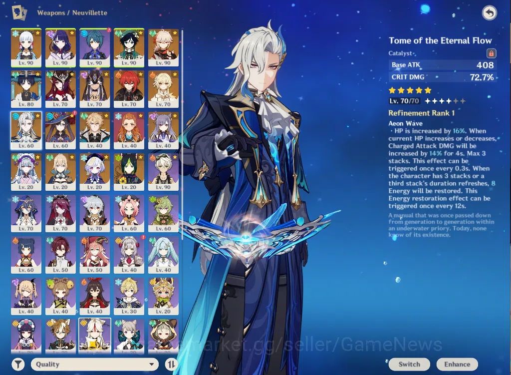 Genshin Impact Accounts ASIA|AR 57|9 Limited+4(*5WEP)|(Neuvillete,Ayaka)+S image 19