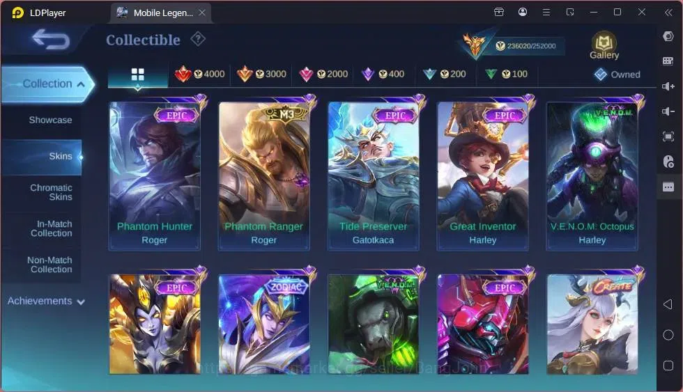 Mobile Legends: Bang Bang Accounts Global|Skin 560|Legend Layla+Lesley+Valir+Lunox|KO image 17
