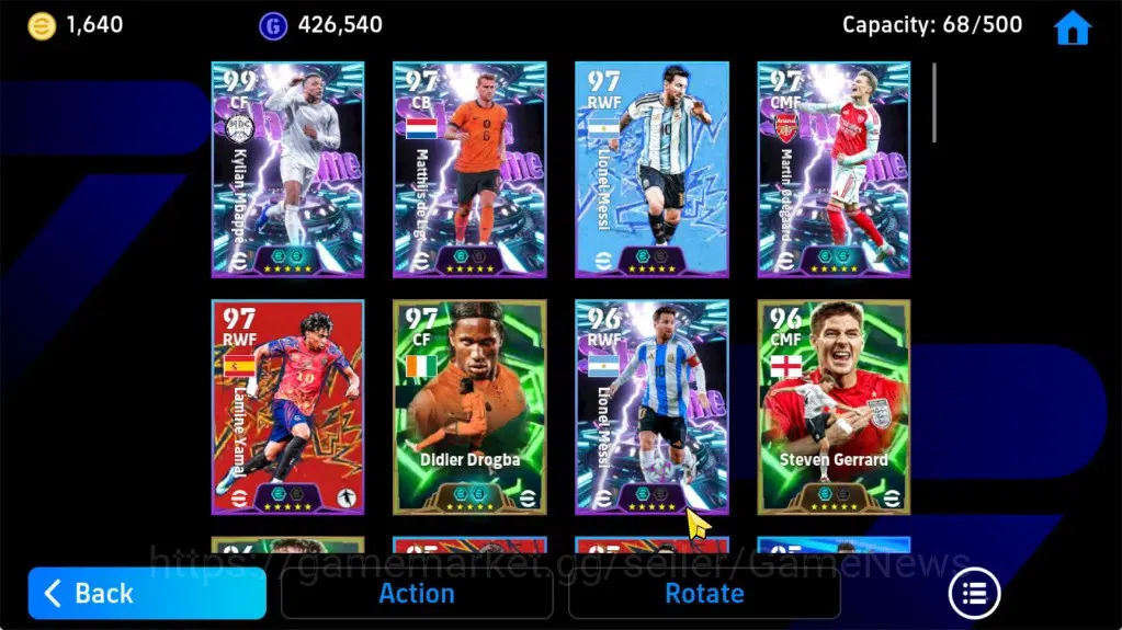 eFootball Accounts Android|Epic D.Drogba,Steven Gerrard,Andriy Shevch image 4