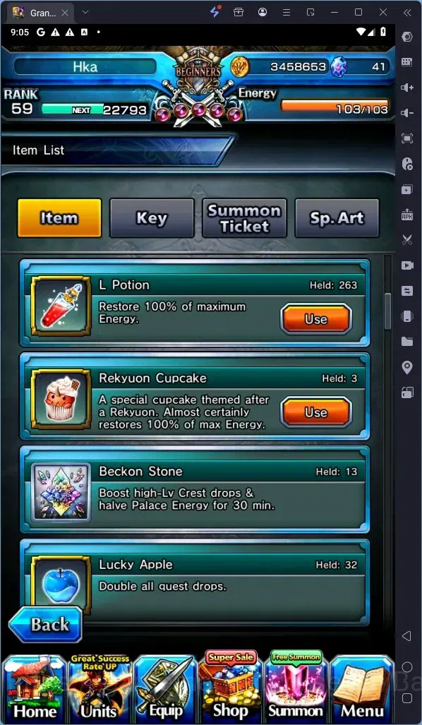 Grand Summoners Accounts Global | Rank 59|Houka Inumuta Lv120 TW,Shirou Emi image 3