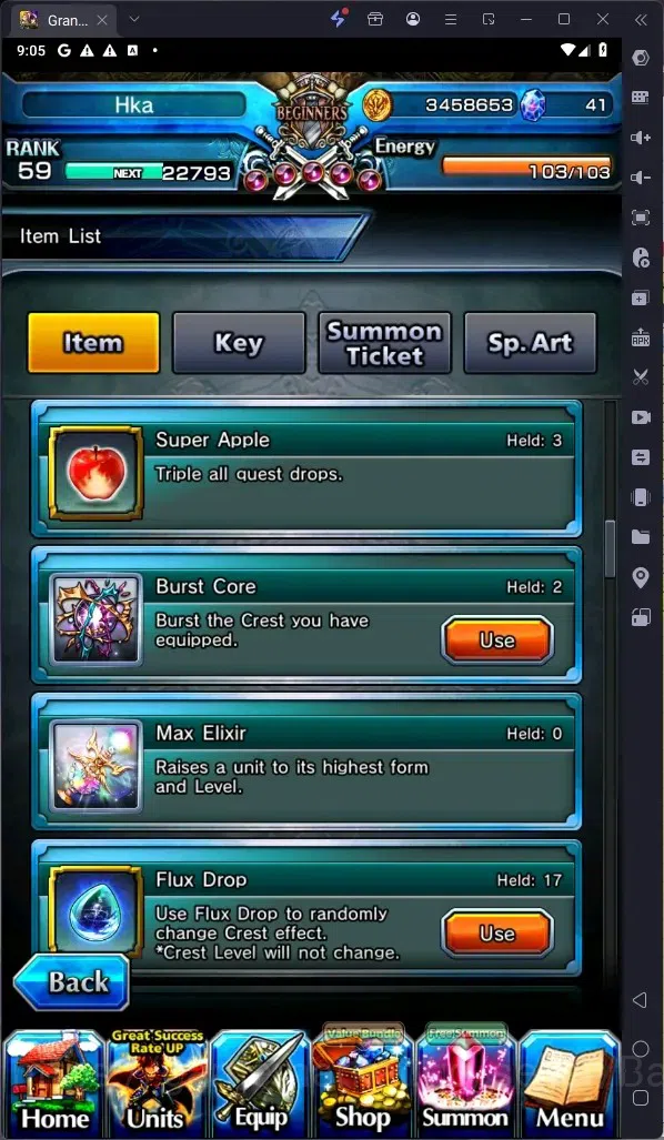 Grand Summoners Accounts Global | Rank 59|Houka Inumuta Lv120 TW,Shirou Emi image 4