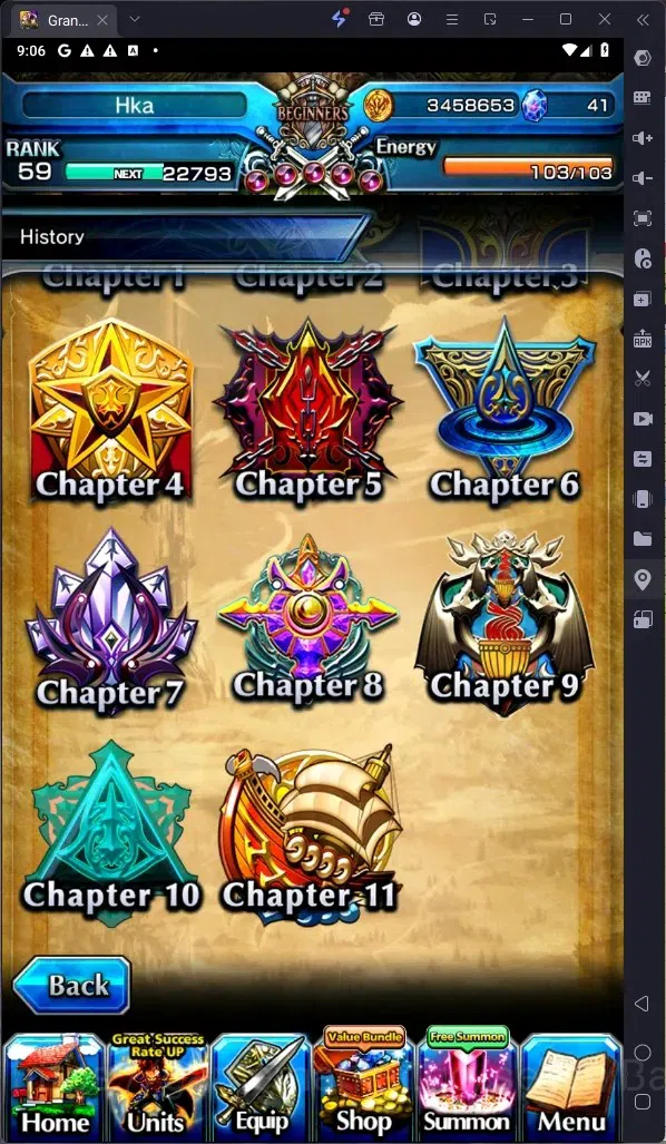 Grand Summoners Accounts Global | Rank 59|Houka Inumuta Lv120 TW,Shirou Emi image 9