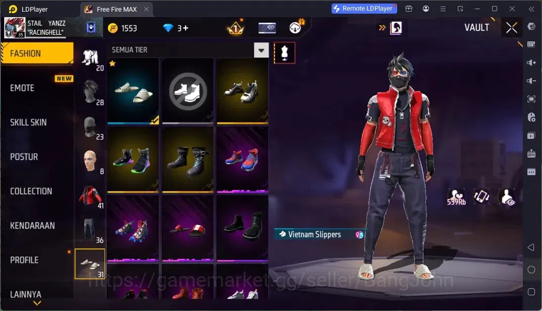 Free Fire Accounts Indonesia | 2 EVO (Woodpecker Majestic Prowler Lv3, M60 Dreambreaker Lv3)| Backpack Dream Palace | Check 12