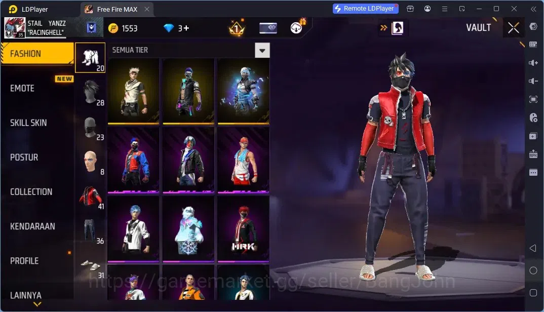 Free Fire Accounts Indonesia | 2 EVO (Woodpecker Majestic Prowler Lv3, M60 Dreambreaker Lv3)| Backpack Dream Palace | Check 6