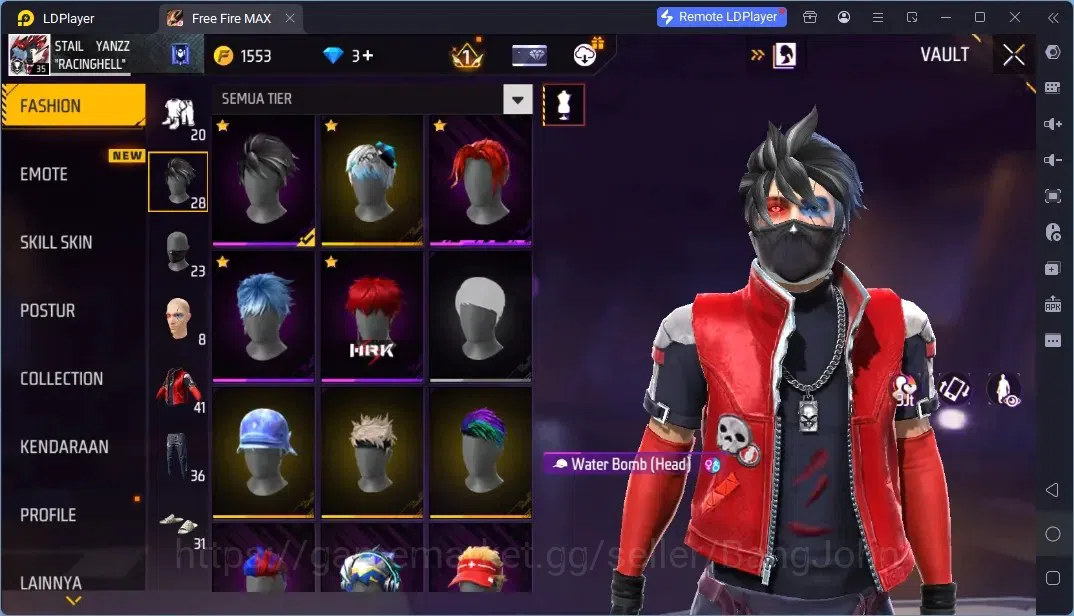Free Fire Accounts Indonesia | 2 EVO (Woodpecker Majestic Prowler Lv3, M60 Dreambreaker Lv3)| Backpack Dream Palace | Check 7