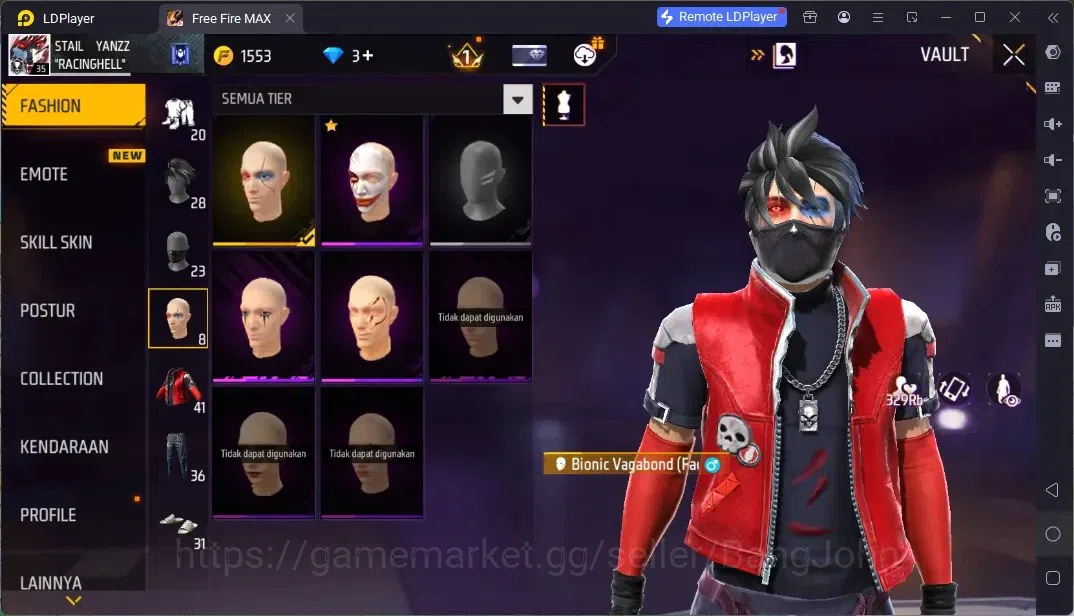 Free Fire Accounts Indonesia | 2 EVO (Woodpecker Majestic Prowler Lv3, M60 Dreambreaker Lv3)| Backpack Dream Palace | Check 9