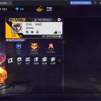 Free Fire Accounts Indonesia | 2 EVO (Woodpecker Majestic Prowler Lv3, M60 Dreambreaker Lv3)| Backpack Dream Palace | Check