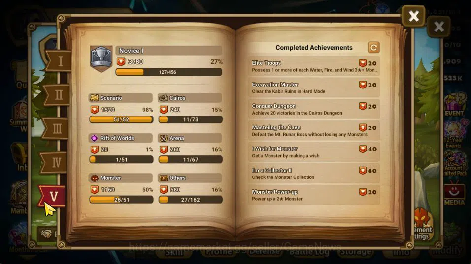 Summoners War: Sky Arena Accounts Global Lv 22|Starter|3,9K Gems|1 LD[Velaska]|5 Tot image 10