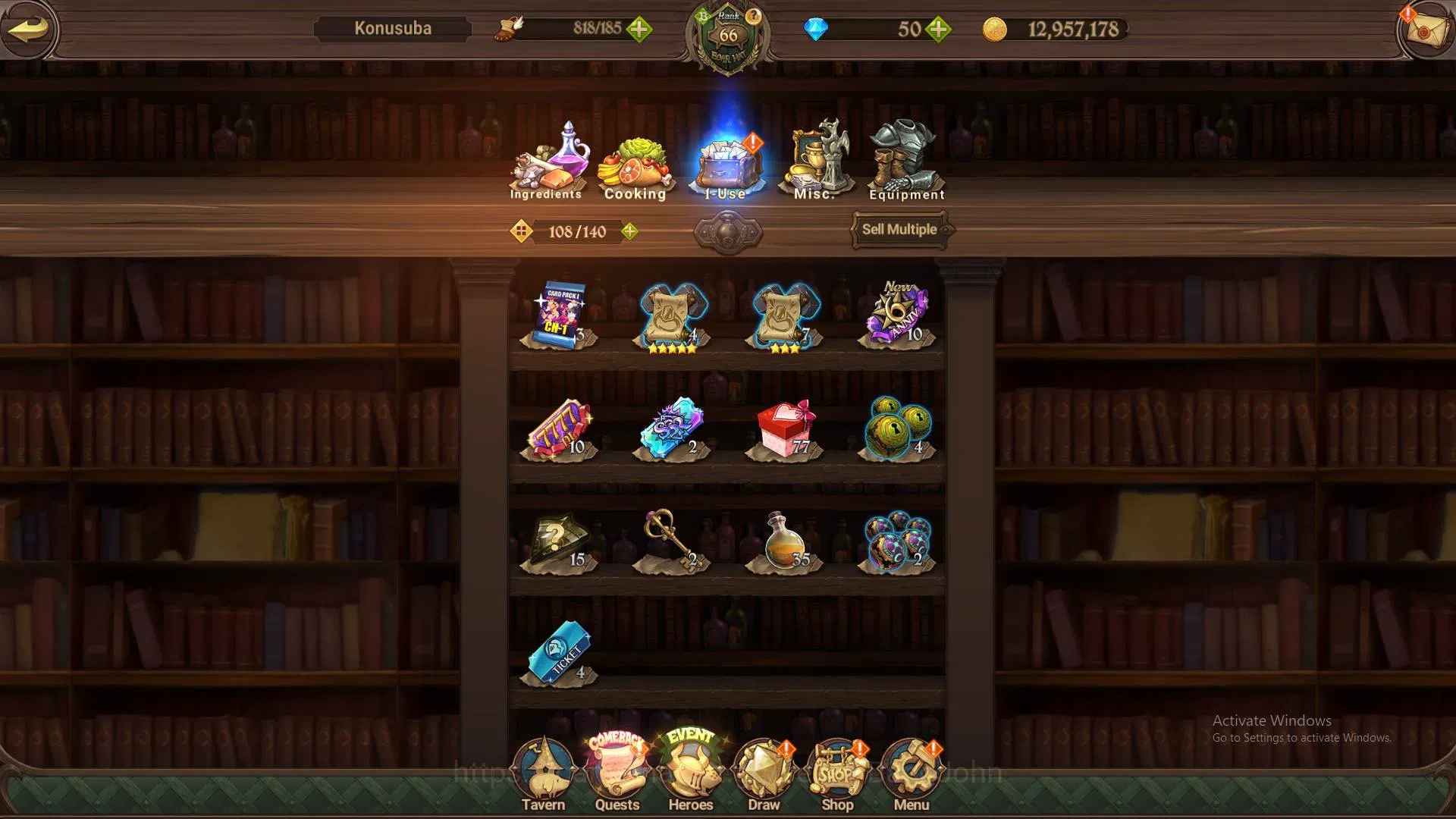 The Seven Deadly Sins: Grand Cross Accounts Global|1,7M CC|Starter Ch5|4 UR+Collab Konosuba|Ma image 5