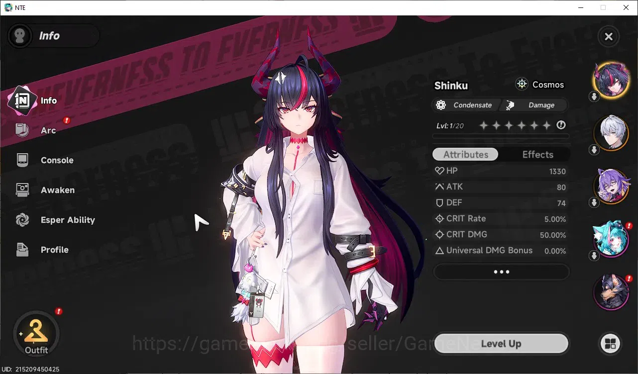 Neverness to Everness Accounts Global SEA|HL 3|2 S-Class 1 Limited [Shinku],Fadia|2 S-Class Selector Box|Orchid 2
