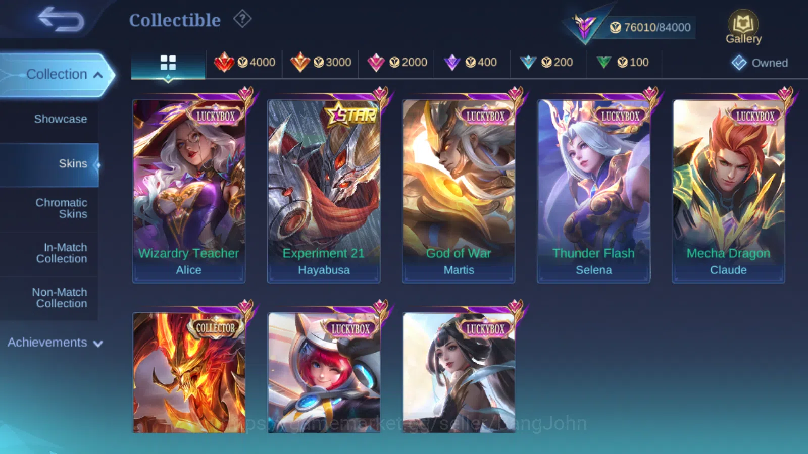 Mobile Legends: Bang Bang Accounts Hero 121 | Skin 245 | GLORY  | AOT Martis | MetroZ image 4