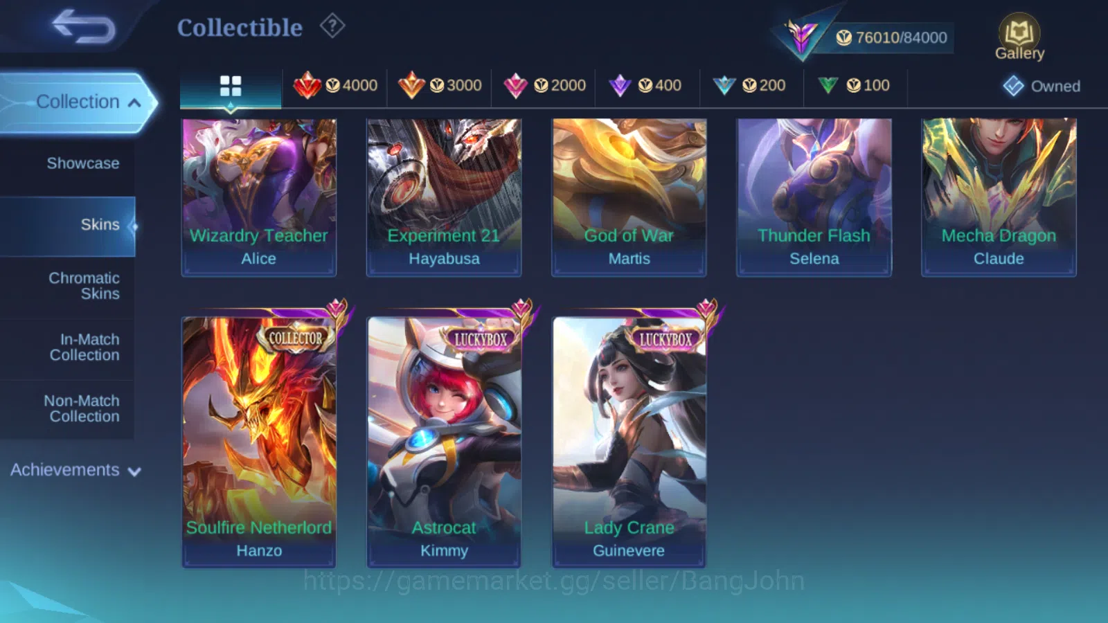 Mobile Legends: Bang Bang Accounts Hero 121 | Skin 245 | GLORY  | AOT Martis | MetroZ image 5