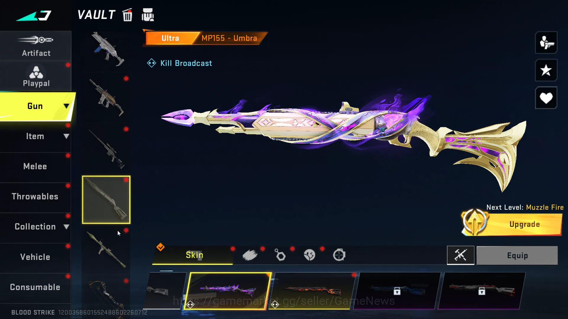Blood Strike Accounts Mid-Tier ASIA|1 ETERNAL(BYAKUYA)1MELE(DUAL BLADES)10 12