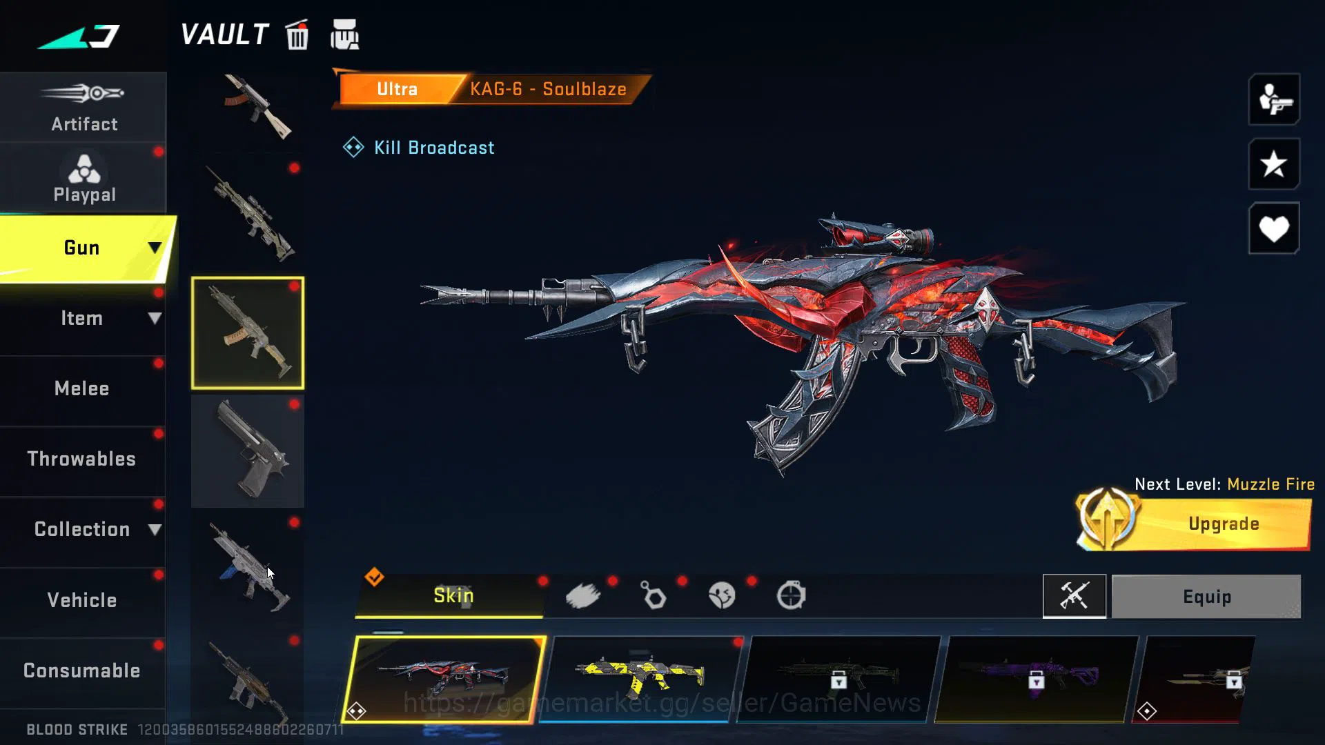 Blood Strike Accounts Mid-Tier ASIA|1 ETERNAL(BYAKUYA)1MELE(DUAL BLADES)10 9